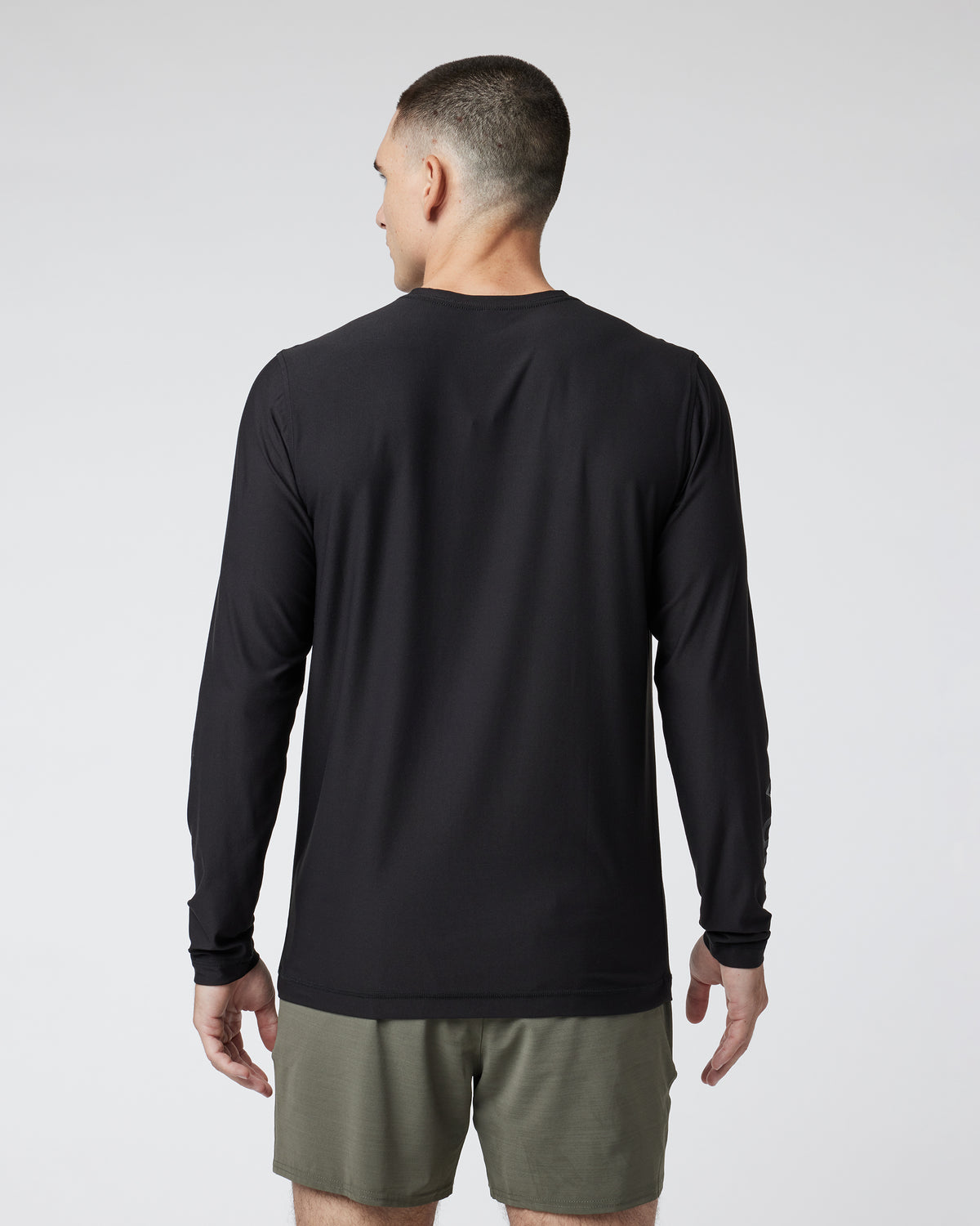 Long Sleeve Strato Graphic Tee Black Workout Tee - Image 4
