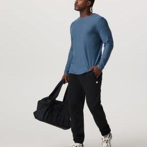 Men's Long Sleeve Strato Tech Tee Pool Blue Heather