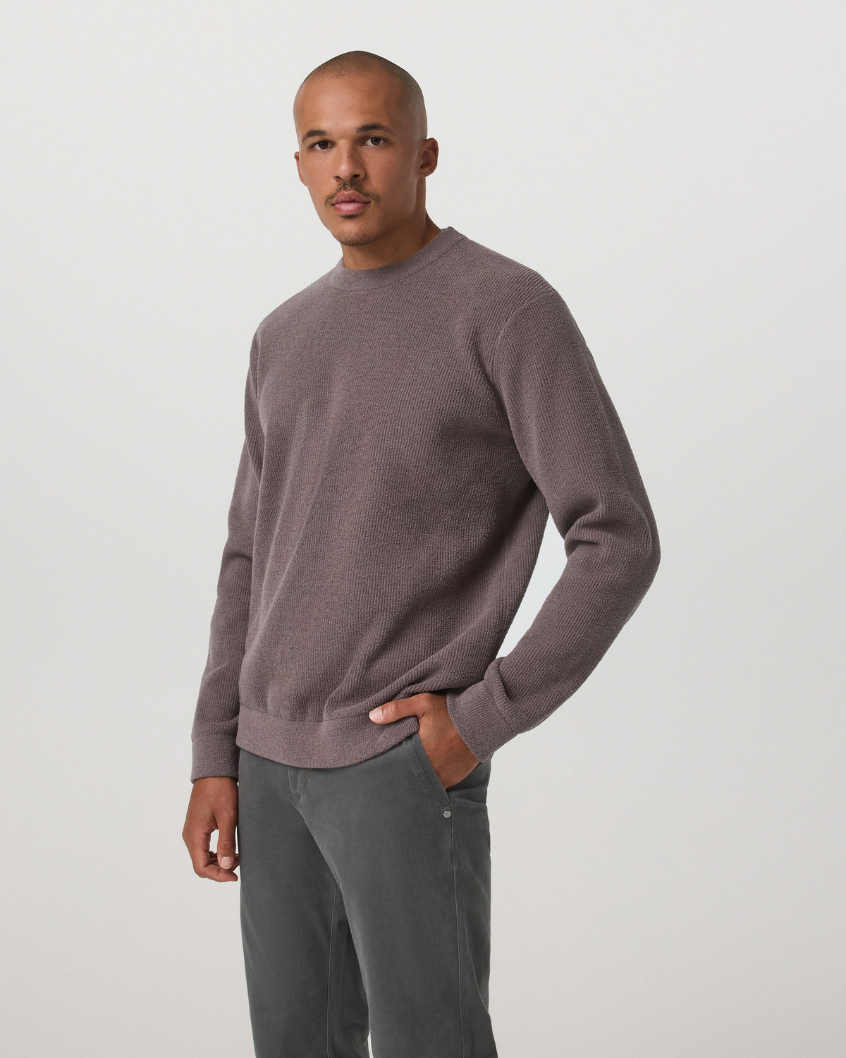 Midweight Rib Sweater Men's Timber Ribbed Knit Sweater