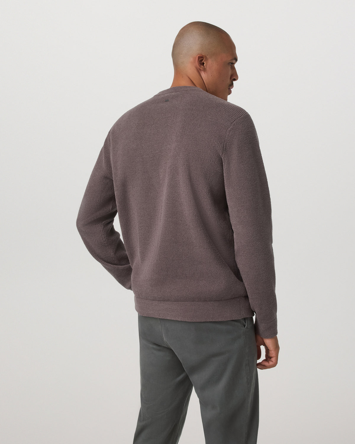 Midweight Rib Sweater Men's Timber Ribbed Knit Sweater - Image 3