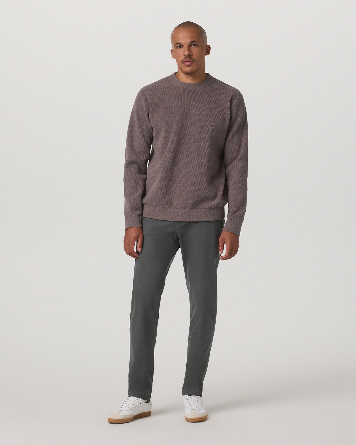 Midweight Rib Sweater Men's Timber Ribbed Knit Sweater - Image 4