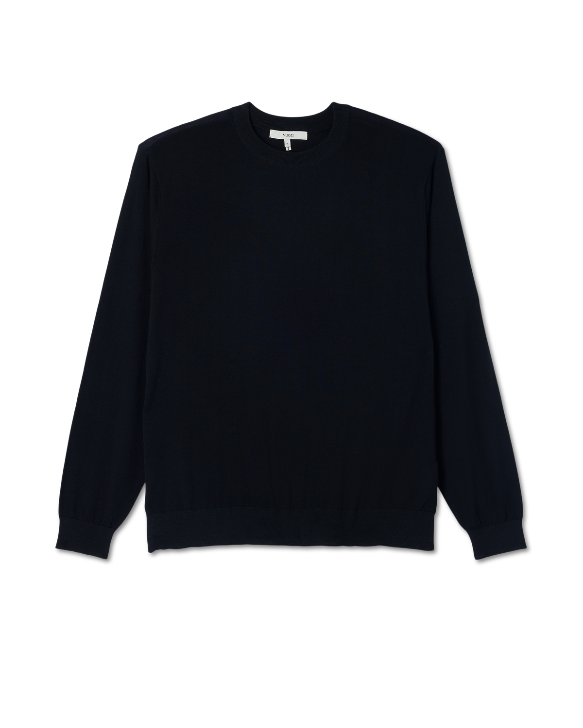 Merino Fine Gauge Wool Sweater Men's Black Sweater - Image 6
