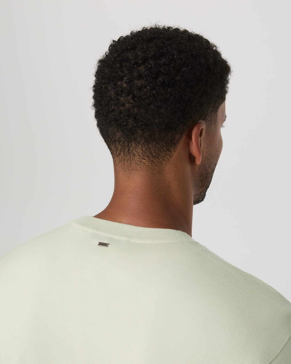 Men's Merino Fine Gauge Wool Sweater Sandalwood - Image 5