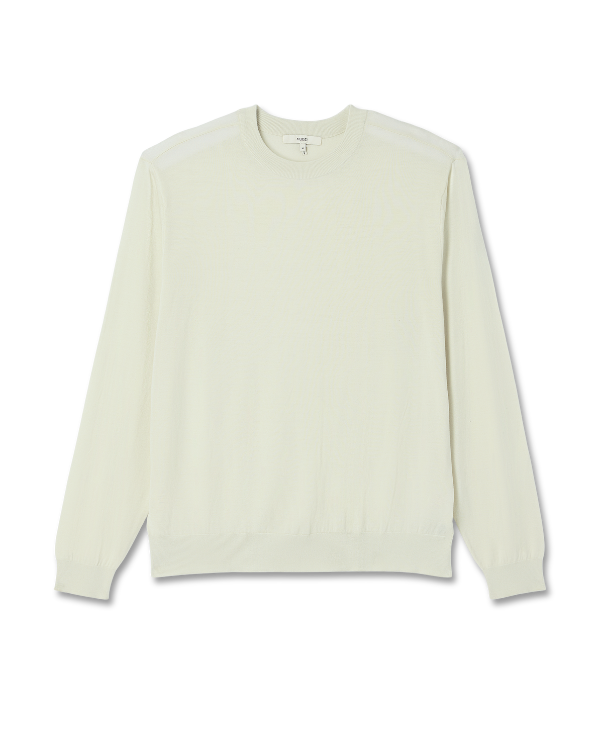 Men's Merino Fine Gauge Wool Sweater Sandalwood - Image 6