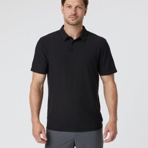 Strato Tech Polo Men's Black Polo Shirt