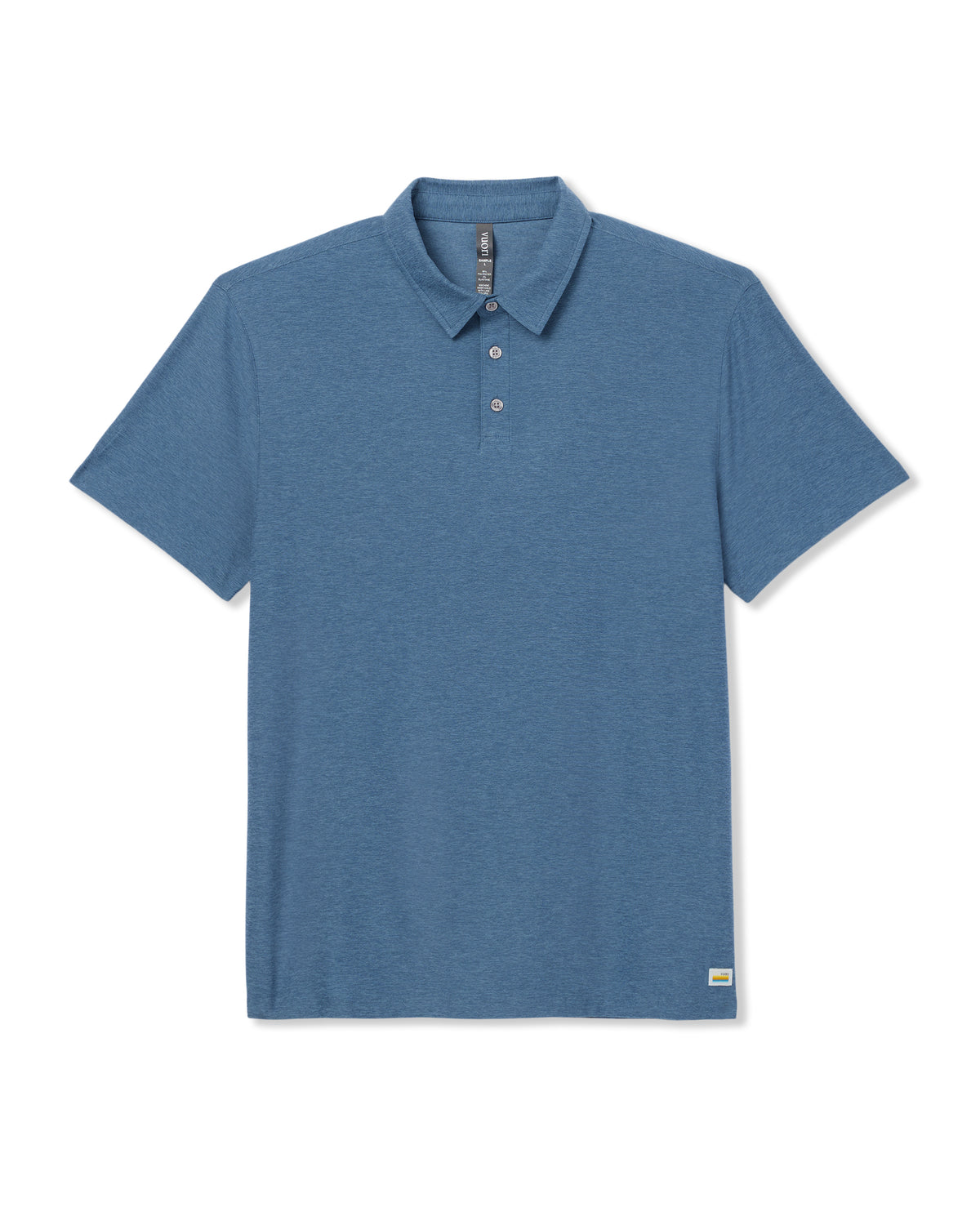 Strato Tech Polo Men's Pool Blue Heather Polo - Image 6