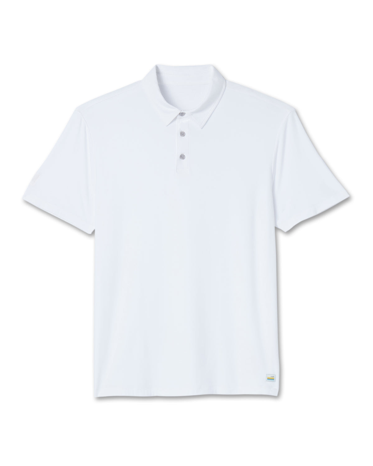 Strato Tech Polo Men's White Athletic Polo - Image 6