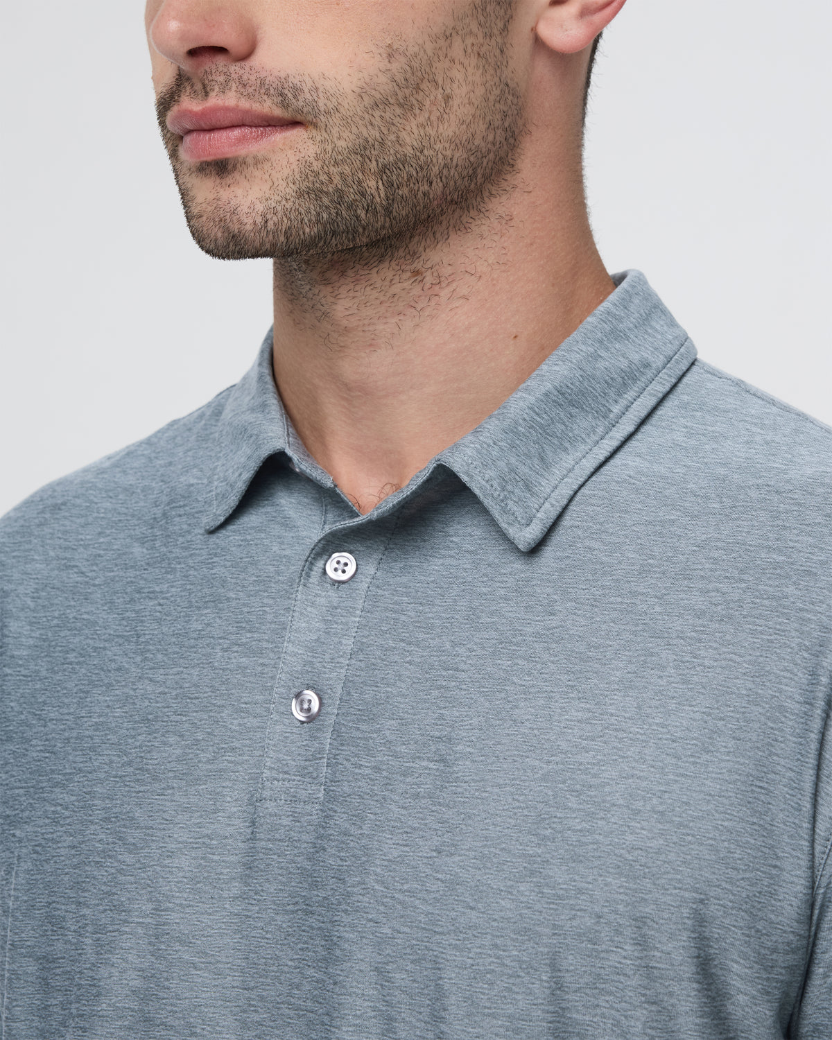Strato Tech Polo Men's Mist Heather Polo - Image 2