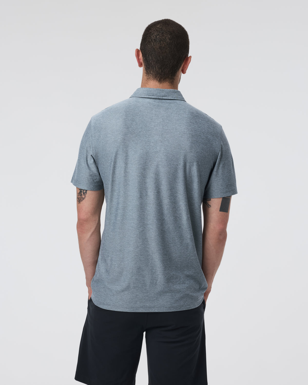 Strato Tech Polo Men's Mist Heather Polo - Image 4