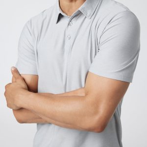 Strato Tech Polo Platinum Heather