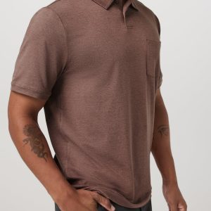 Short Sleeve Ponto Performance Polo Sable Heather