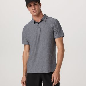 Strato Tech Polo Men's Heather Grey Polo Shirt