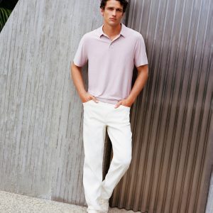 Strato Tech Polo Men's Faded Rose Heather Polo Shirt