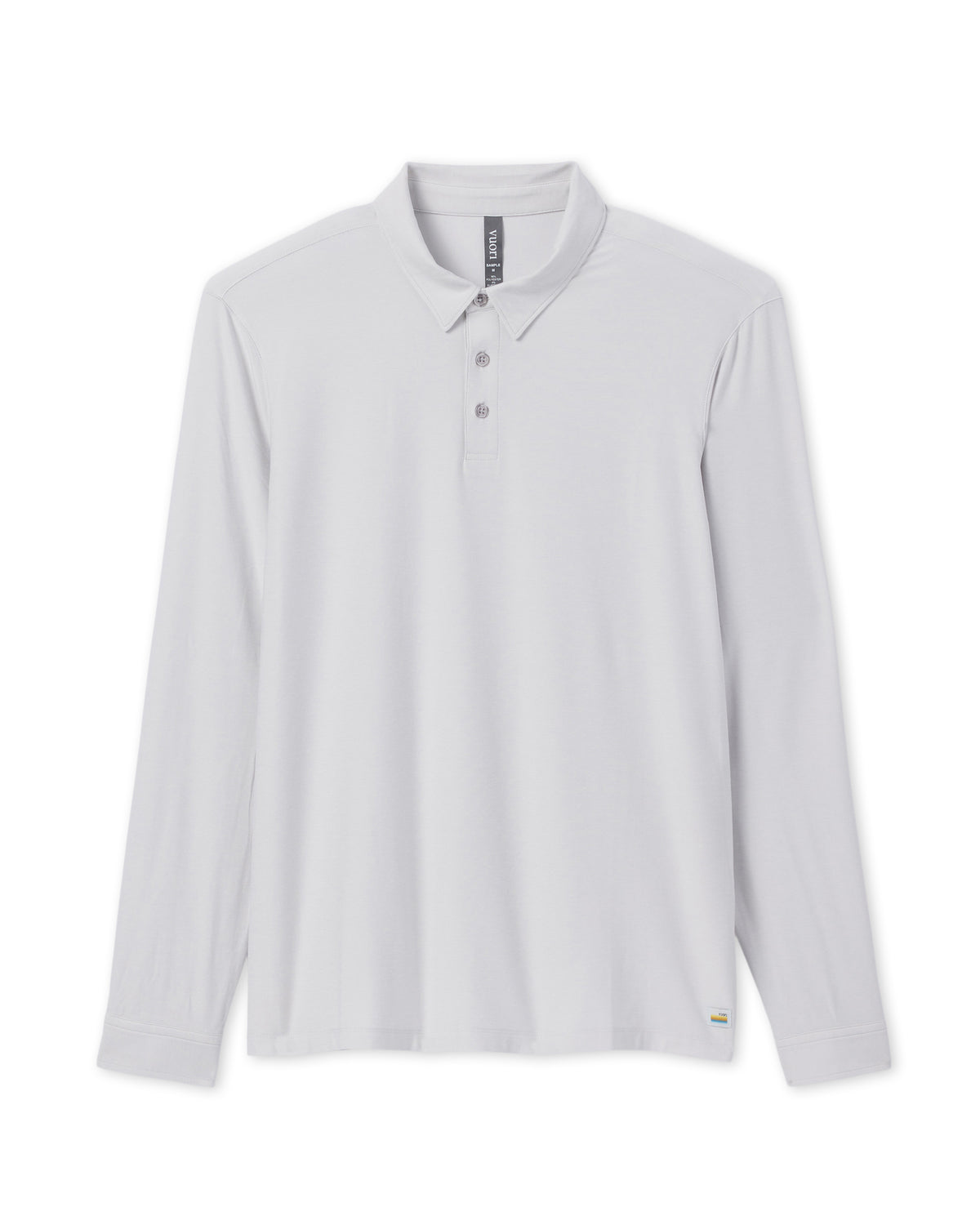 Long Sleeve Strato Tech Polo Frost Grey Heather - Image 5