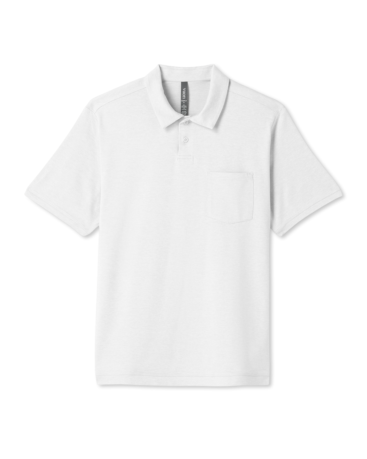 Men's Short Sleeve Ponto Performance Polo White - Image 6