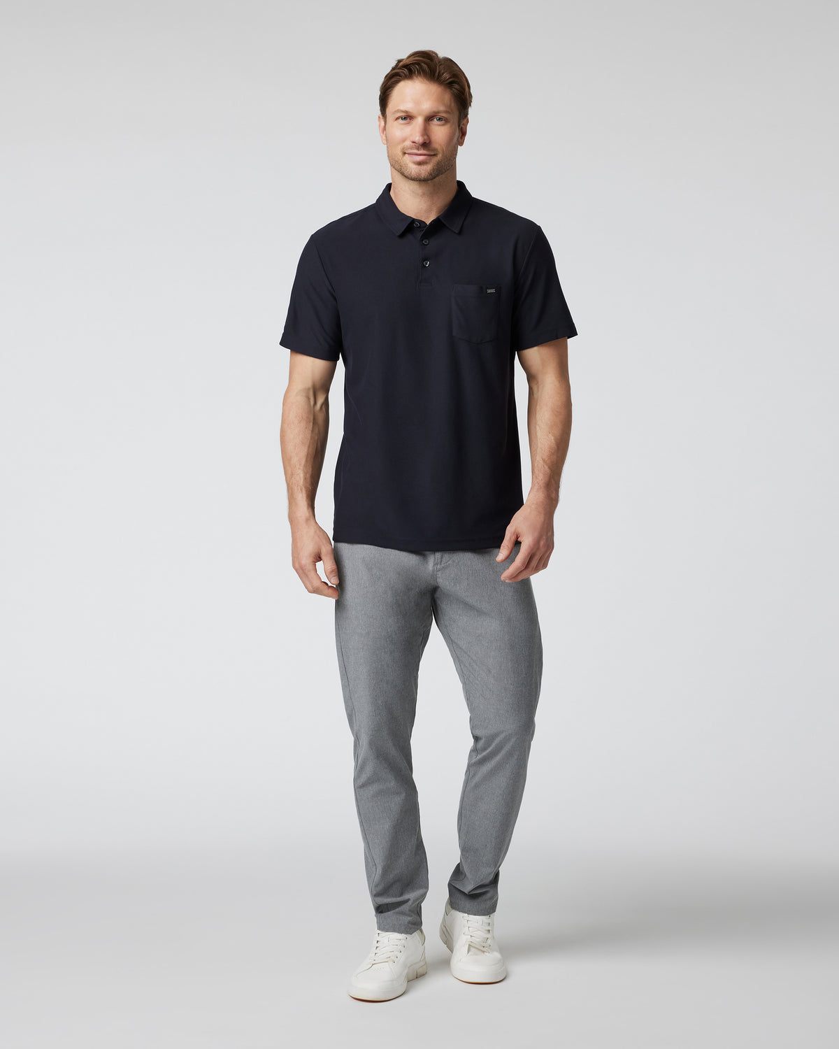 Ace Polo Men's Black Polo Clothing - Image 2