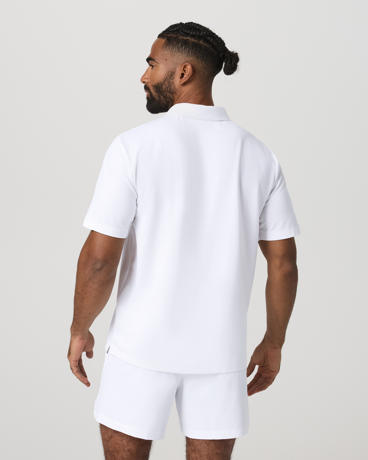 Men's Short Sleeve Gamepoint Polo 2.0 White - Non Tipped - Image 3