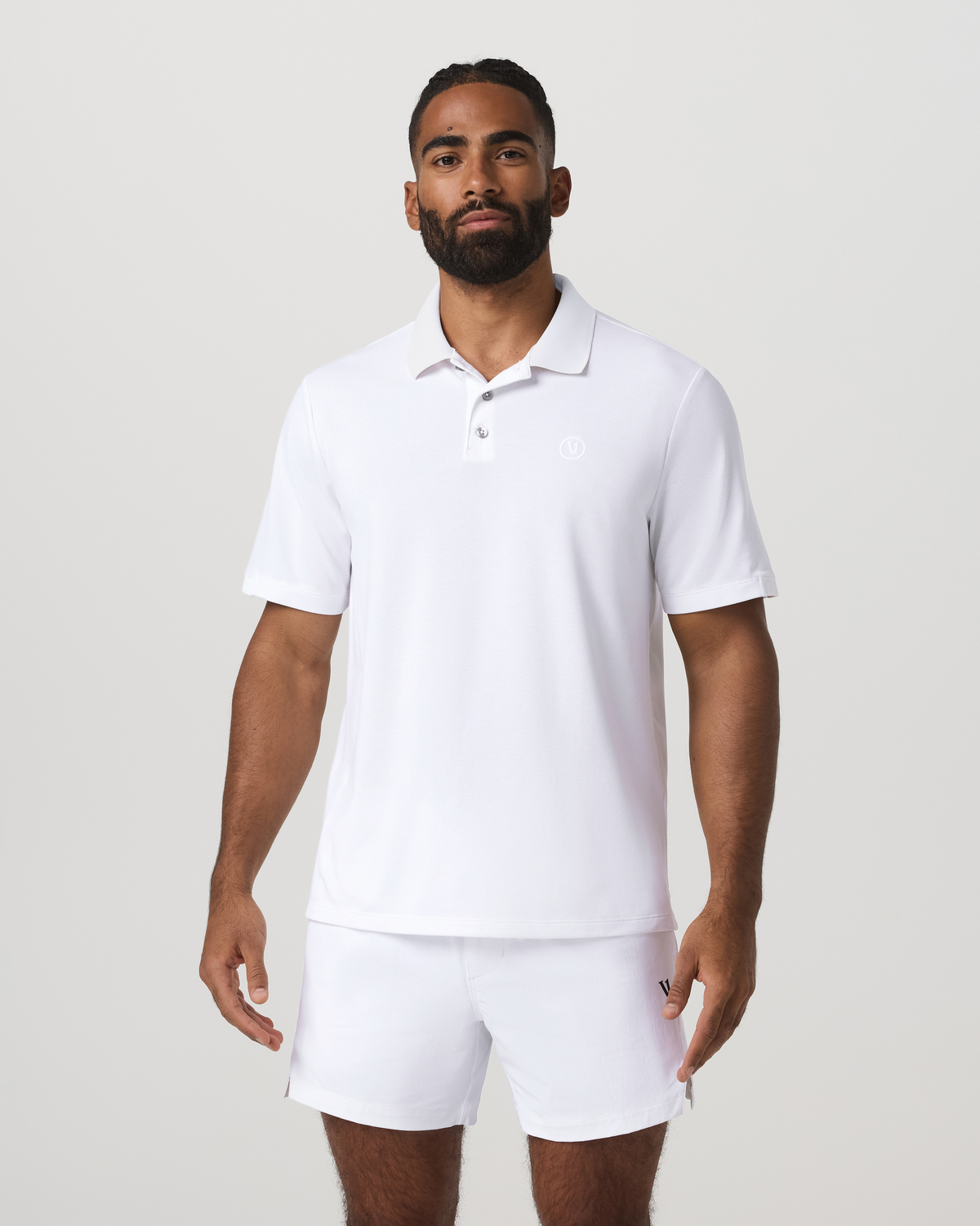 Men's Short Sleeve Gamepoint Polo 2.0 White - Non Tipped - Image 5