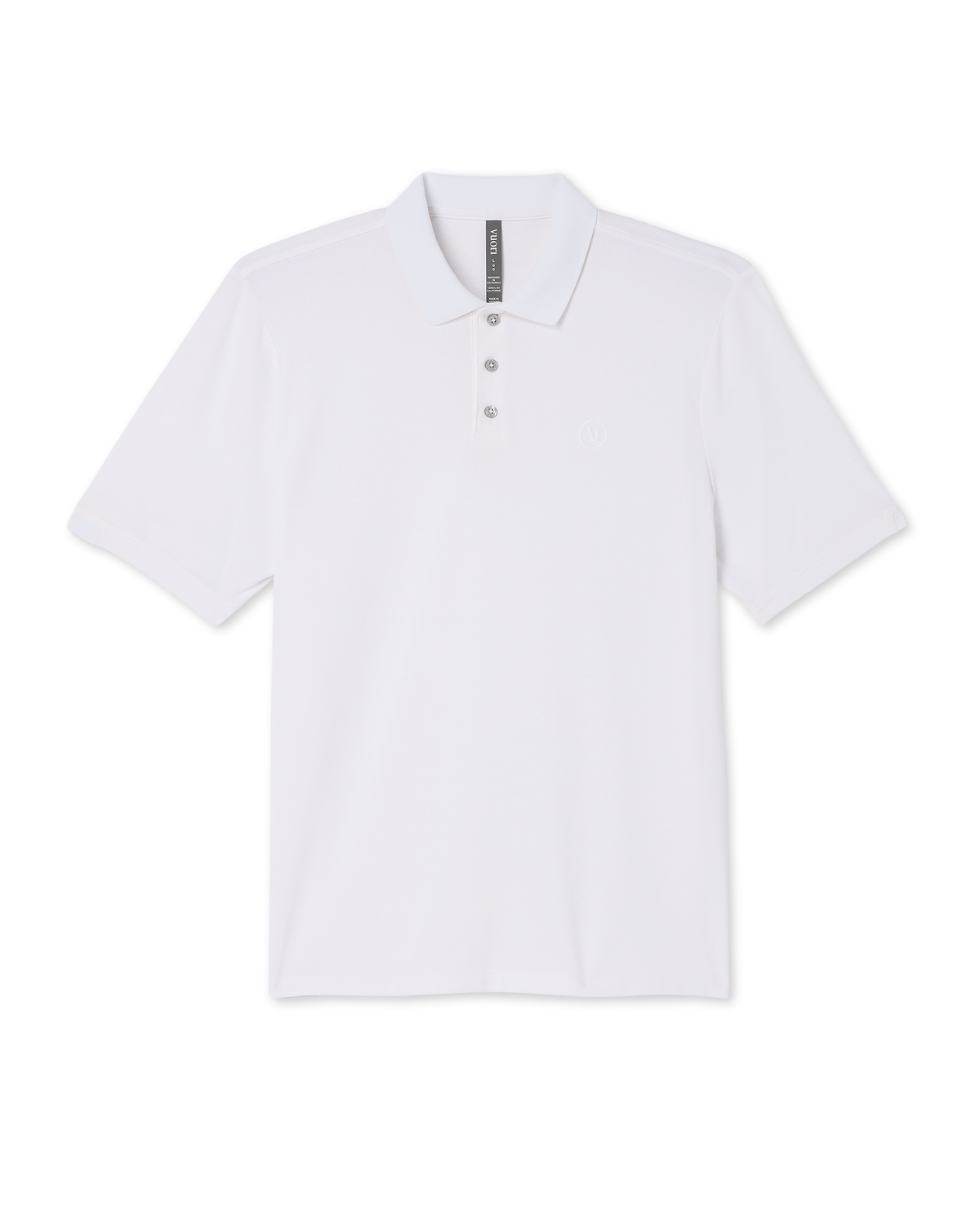 Men's Short Sleeve Gamepoint Polo 2.0 White - Non Tipped - Image 6