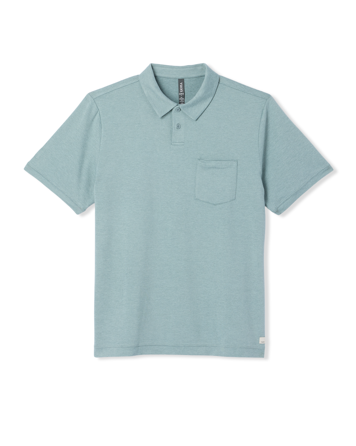 Short Sleeve Ponto Performance Polo Misty Blue Heather - Image 6
