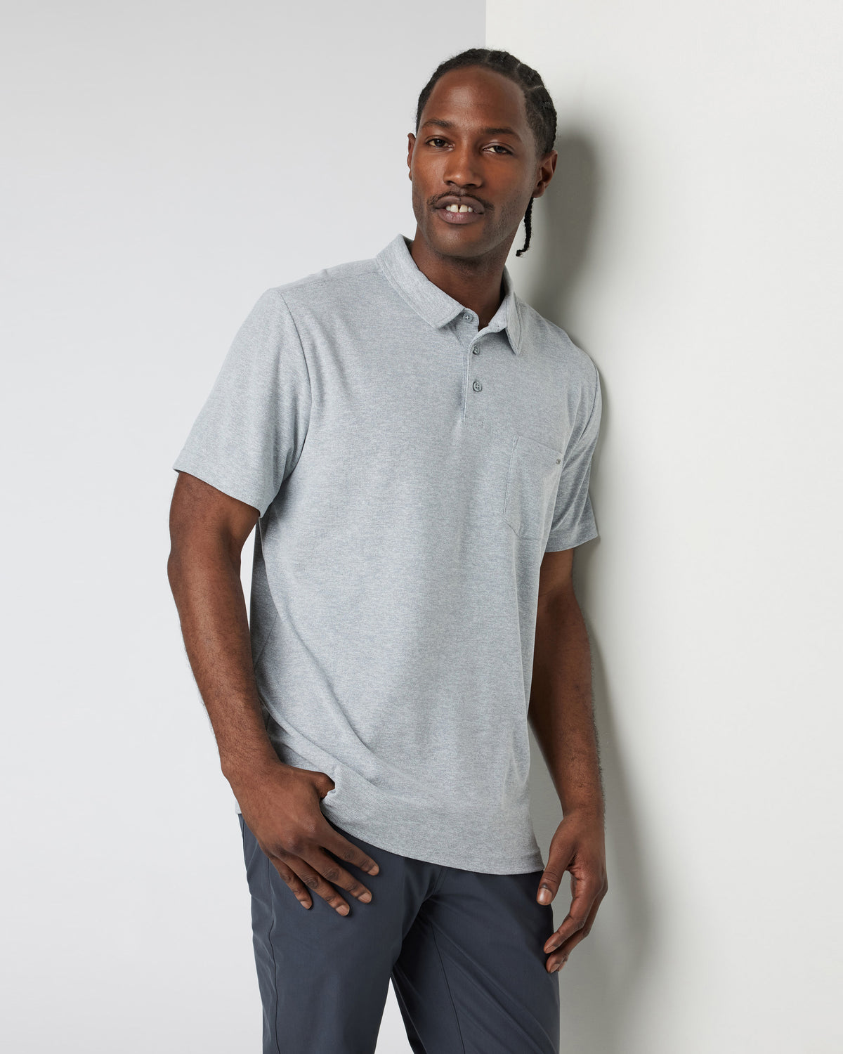 Ace Polo Men's Light Grey Polo