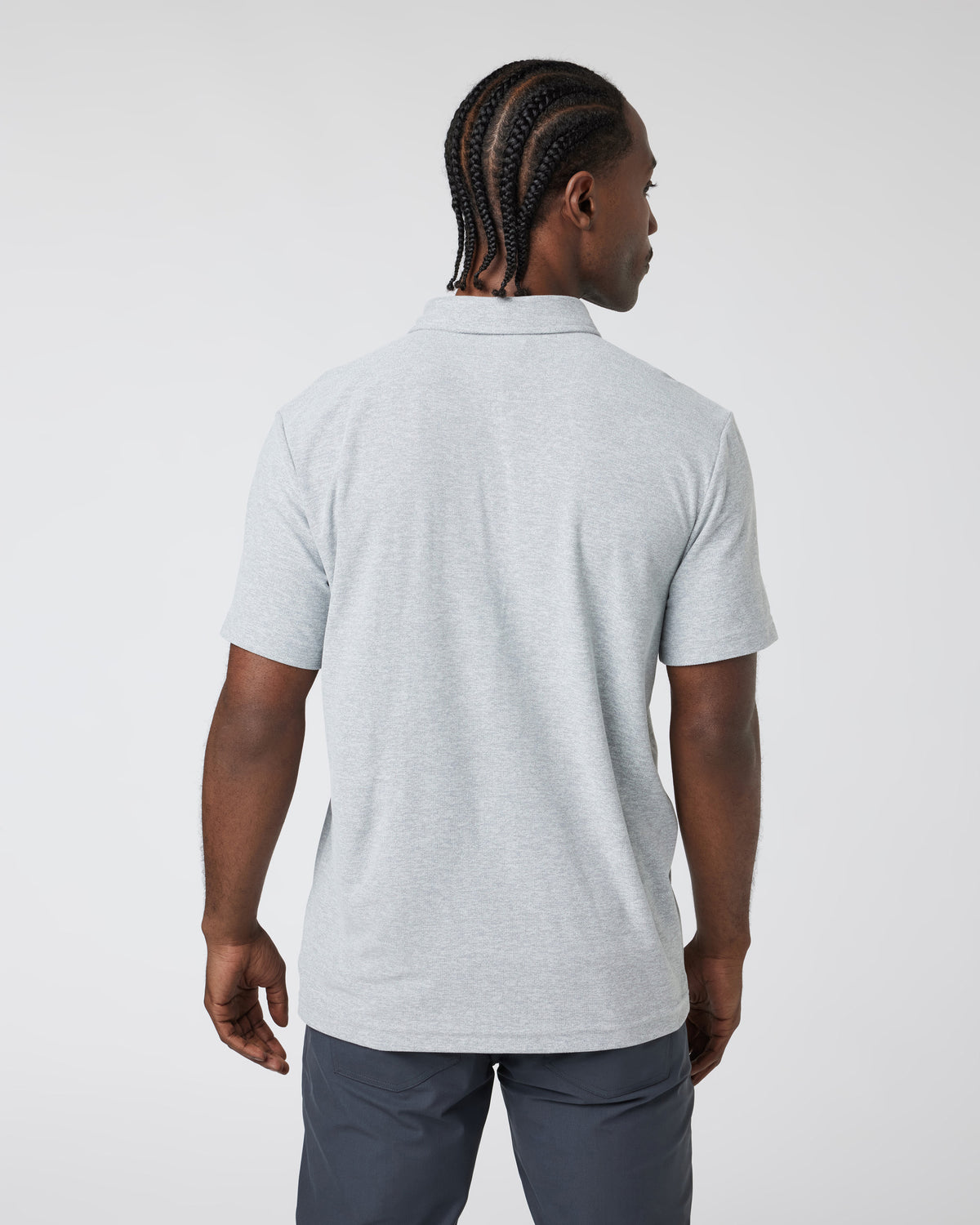 Ace Polo Men's Light Grey Polo - Image 2