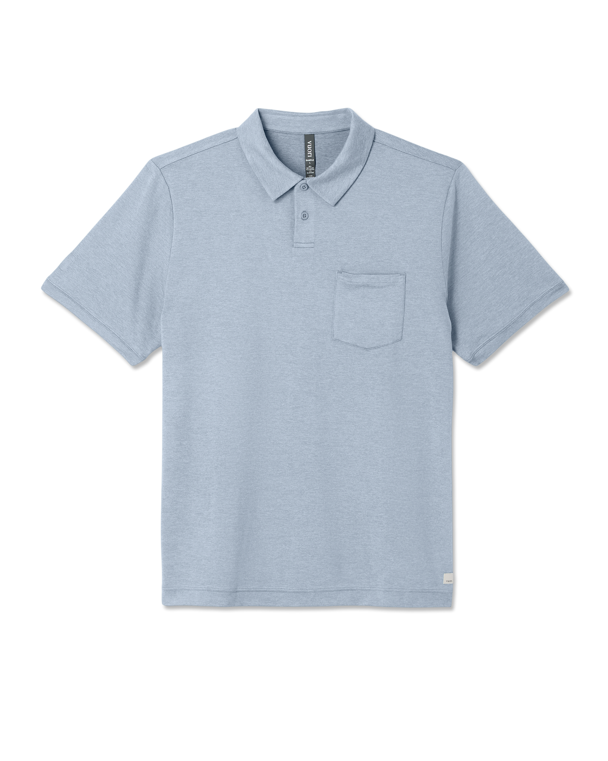 Short Sleeve Ponto Performance Polo Blue Dusk Heather - Image 6