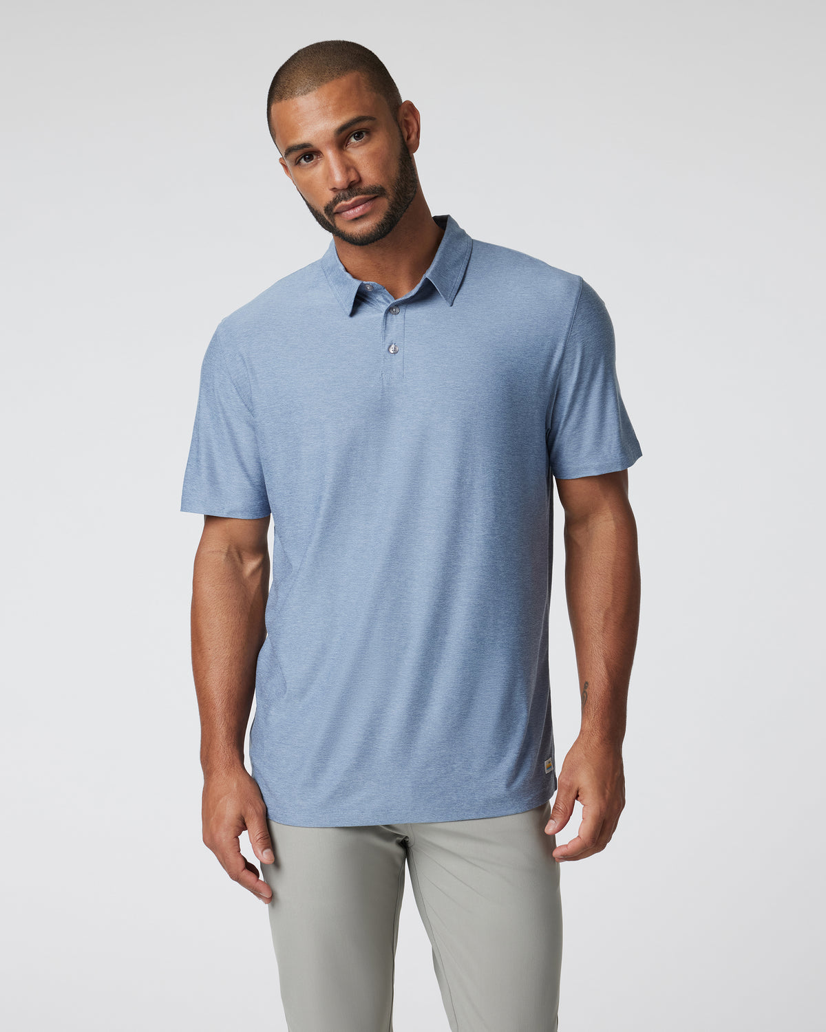 Strato Tech Polo Men's Chambray Heather Polo