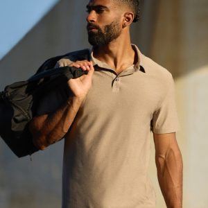 Strato Tech Polo Men's Mocha Heather Polo