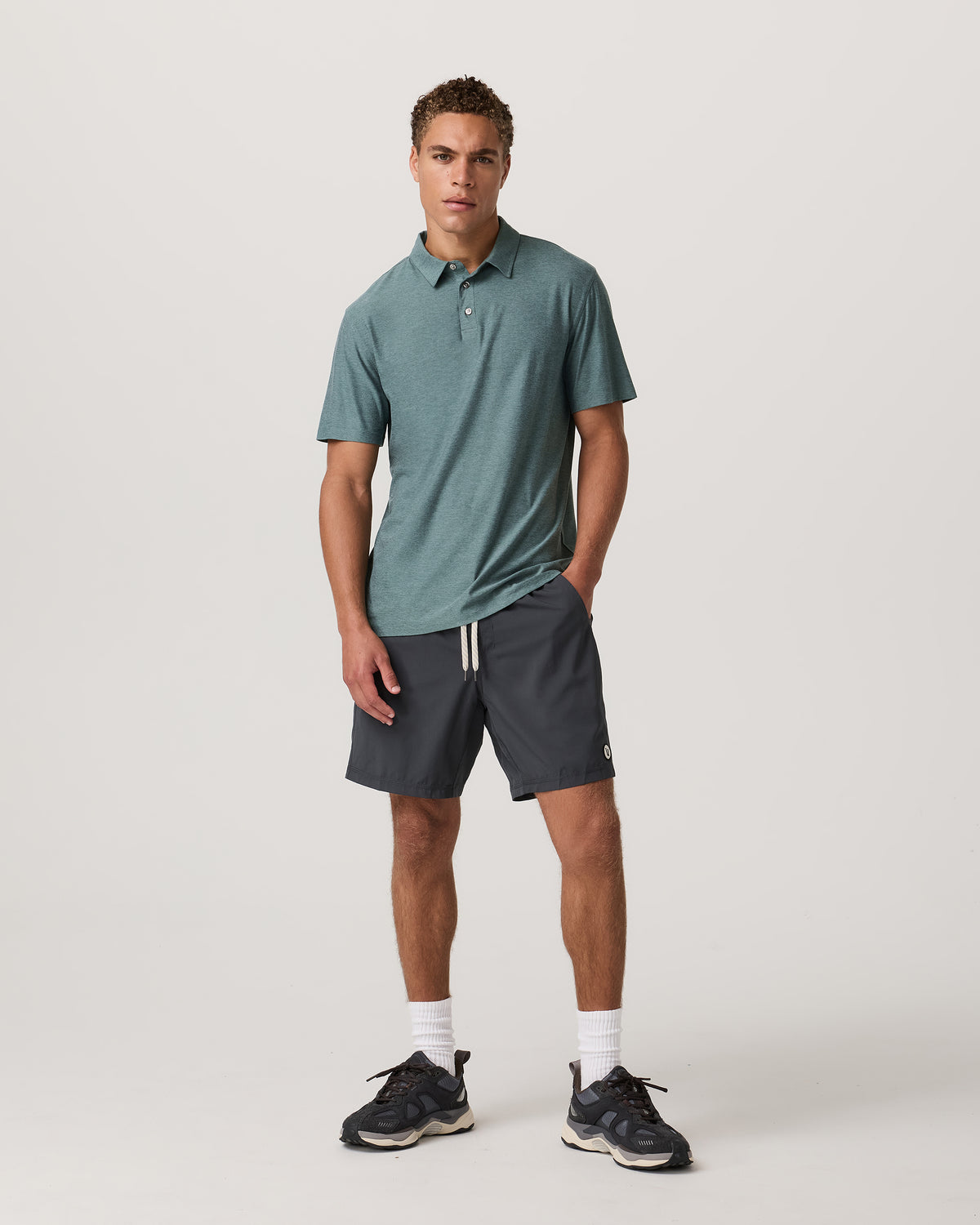 Strato Tech Polo Men's Bluegrass Heather Polo Shirt