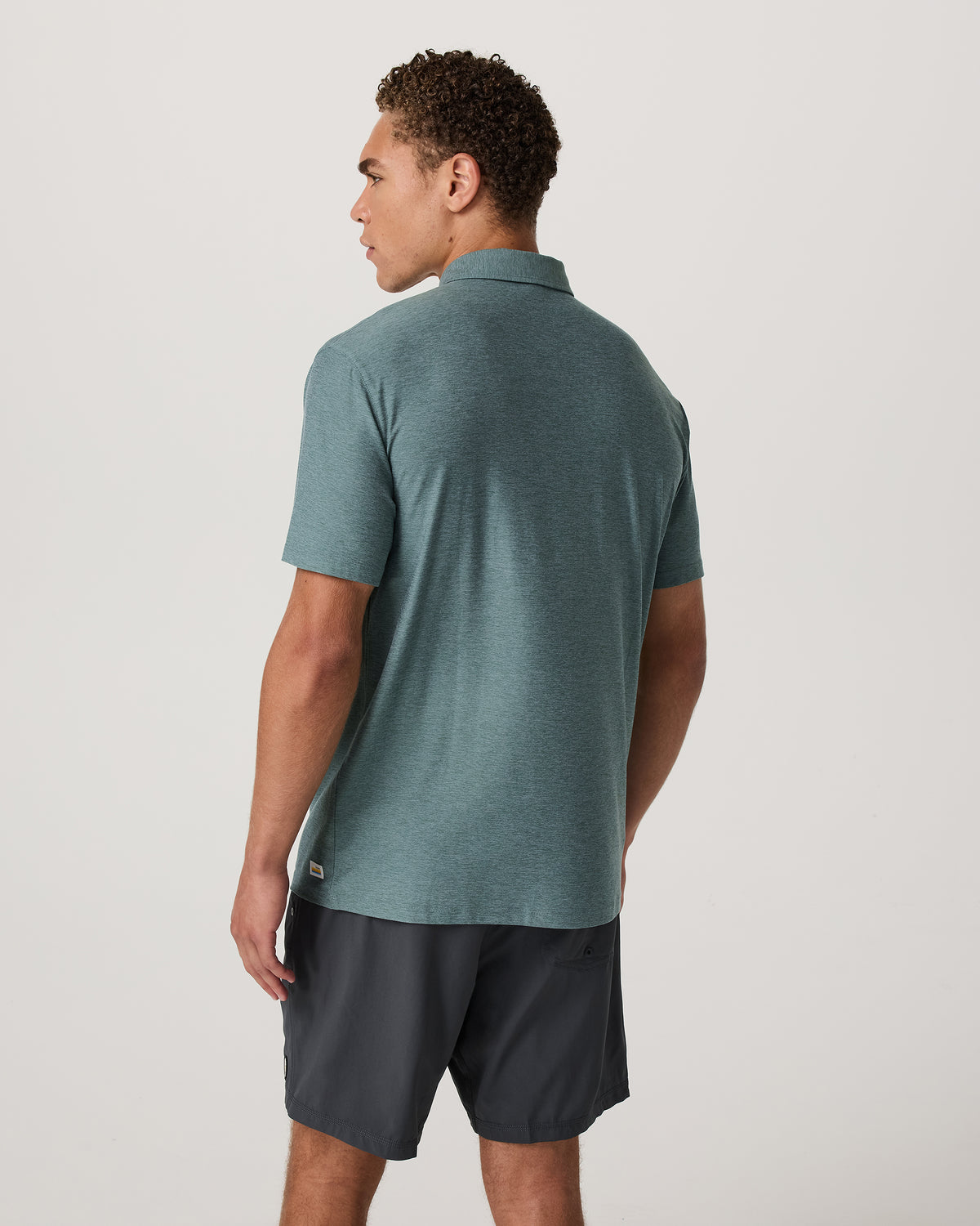 Strato Tech Polo Men's Bluegrass Heather Polo Shirt - Image 4
