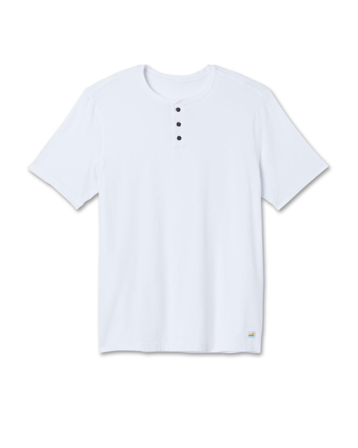 Short Sleeve Ever Henley Men's White Henley T Shirt - Image 4