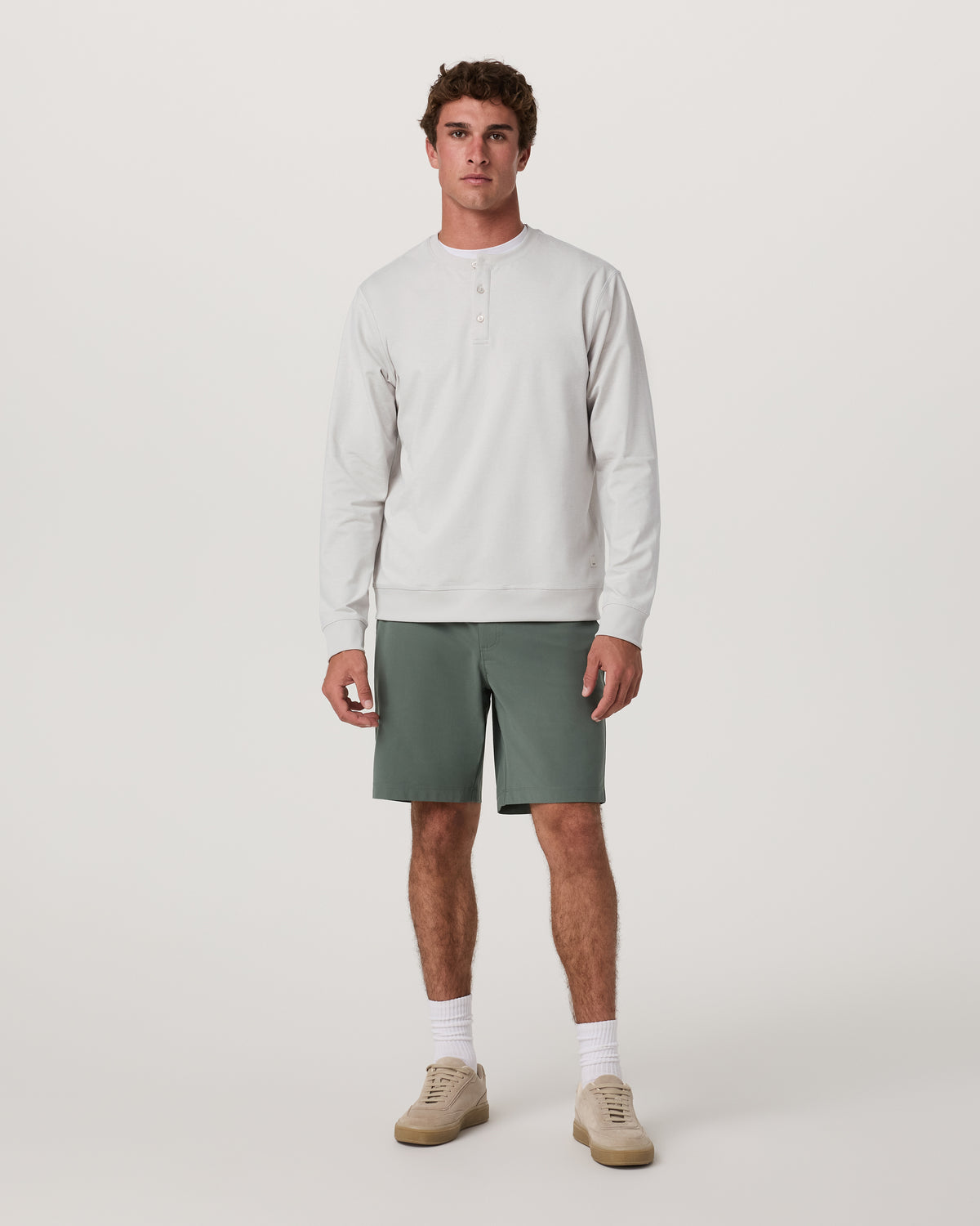 Men's Long Sleeve Coronado Henley - Relaxed Salt Heather - Image 4