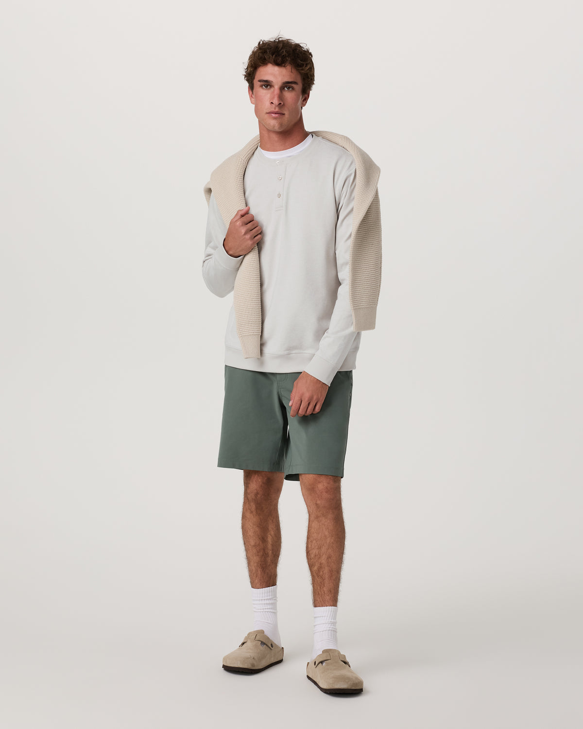 Men's Long Sleeve Coronado Henley - Relaxed Salt Heather - Image 5