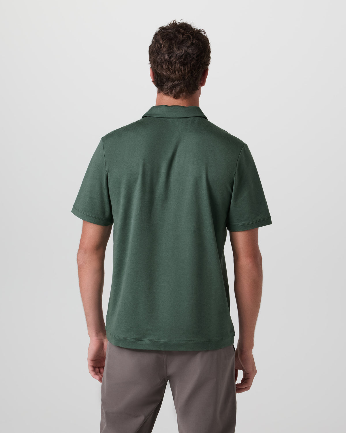 Short Sleeve Ponto Performance Polo Marsh Heather - Image 3