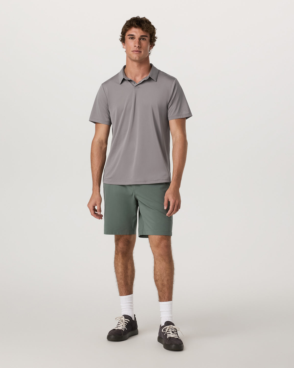 Short Sleeve Viewpoint Polo 2.0 Men's Cavern Grey Shirt - Image 4