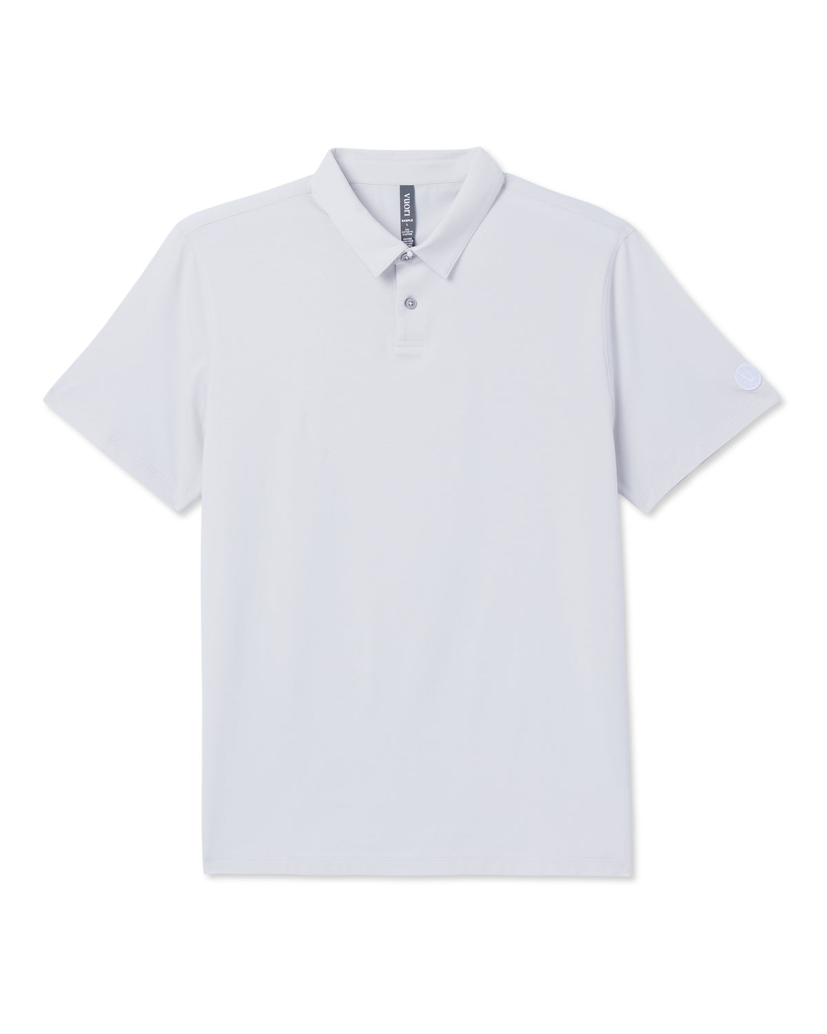 Short Sleeve Feather Polo Frost Grey - Image 5