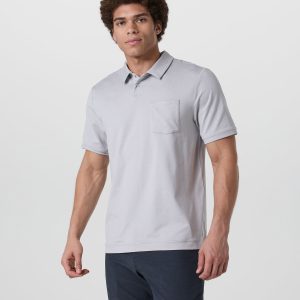 Short Sleeve Ponto Performance Polo Frost Grey Heather