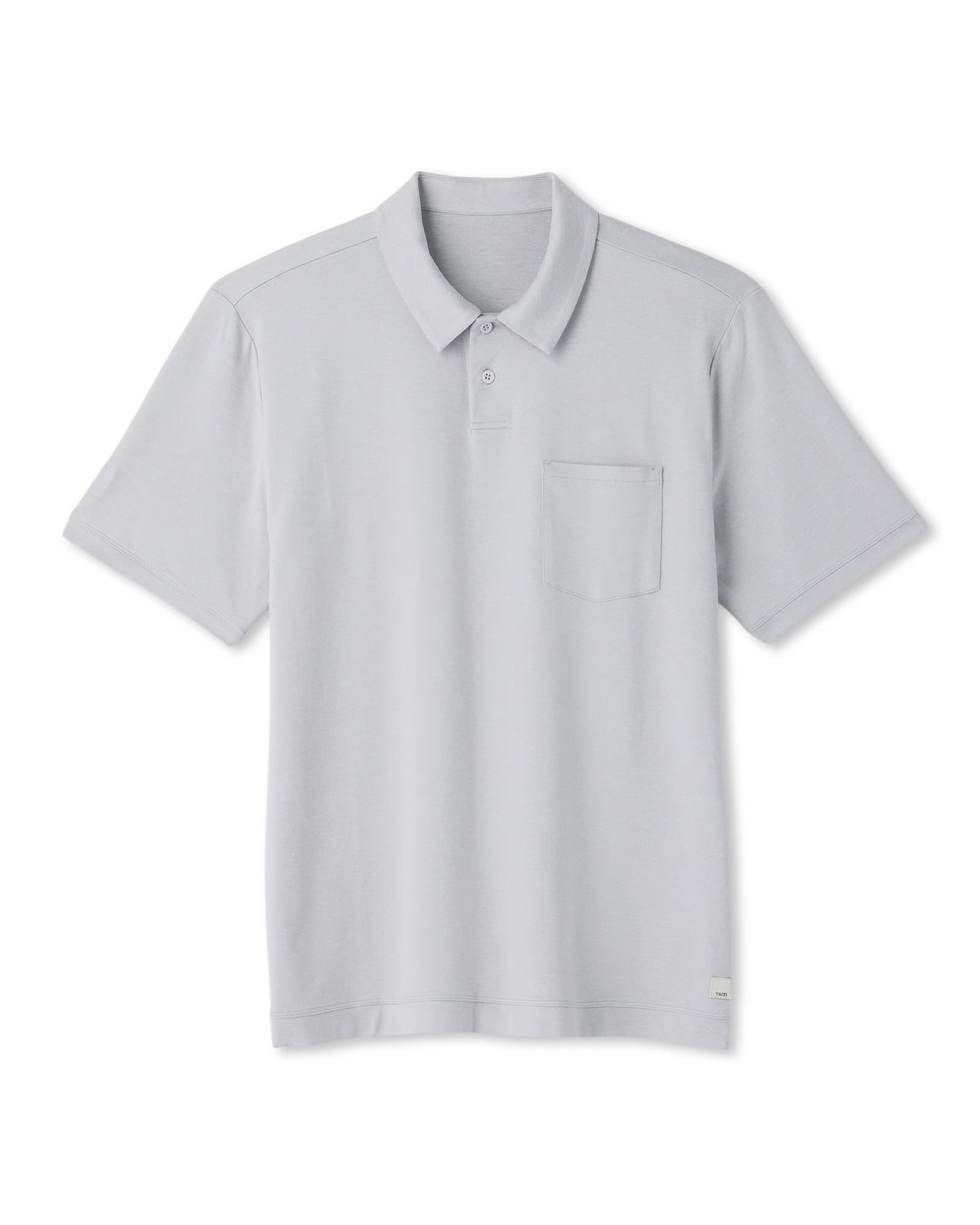 Short Sleeve Ponto Performance Polo Frost Grey Heather - Image 6