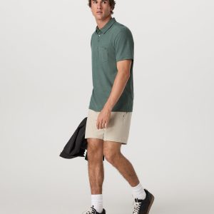 Ace Polo Men's Agate Green Performance Polo Shirt