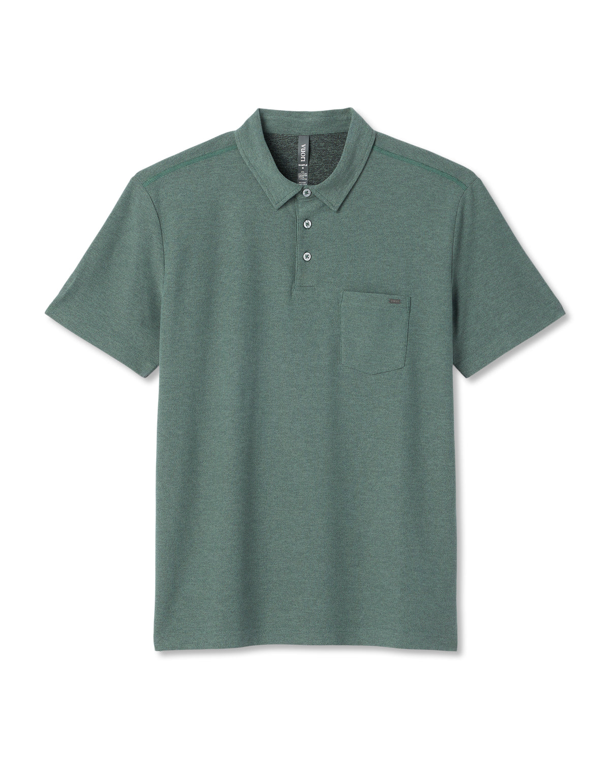 Ace Polo Men's Agate Green Performance Polo Shirt - Image 6