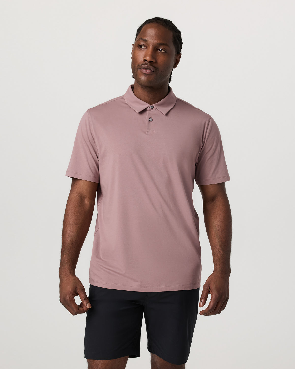 Short Sleeve Feather Polo Zion Rose - Image 4