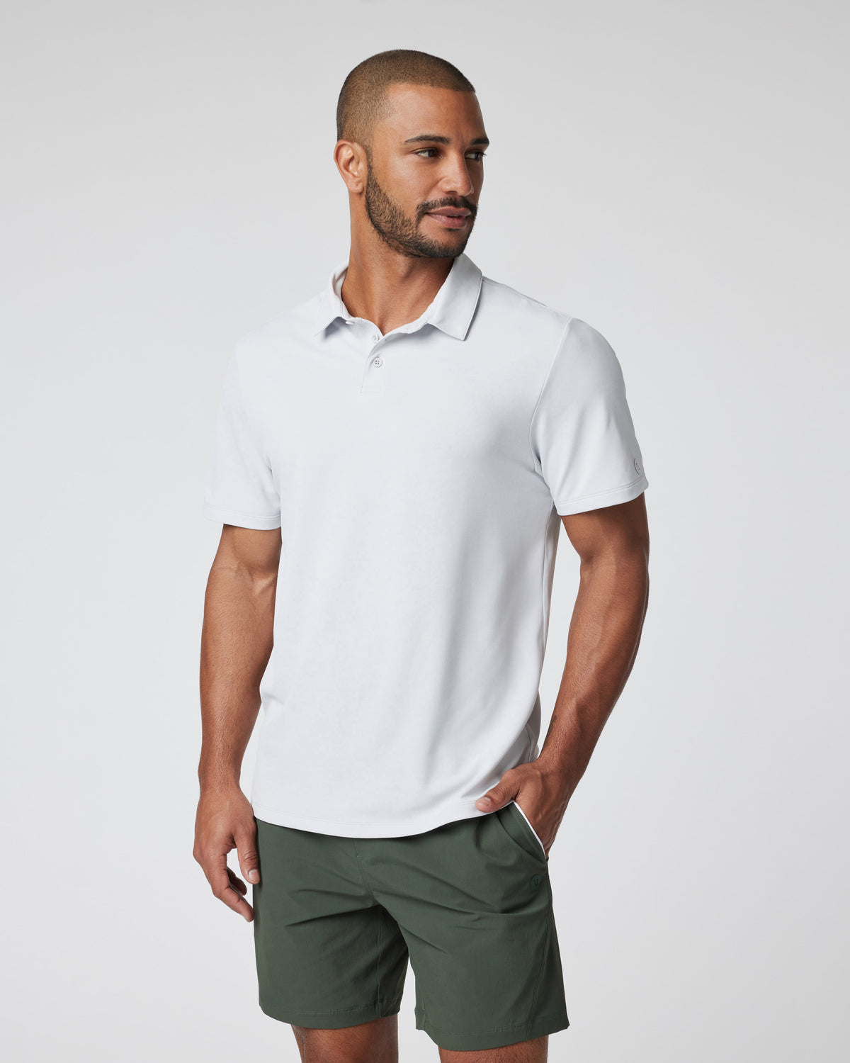 Gamepoint Polo Men's Frost Grey Tennis Polo