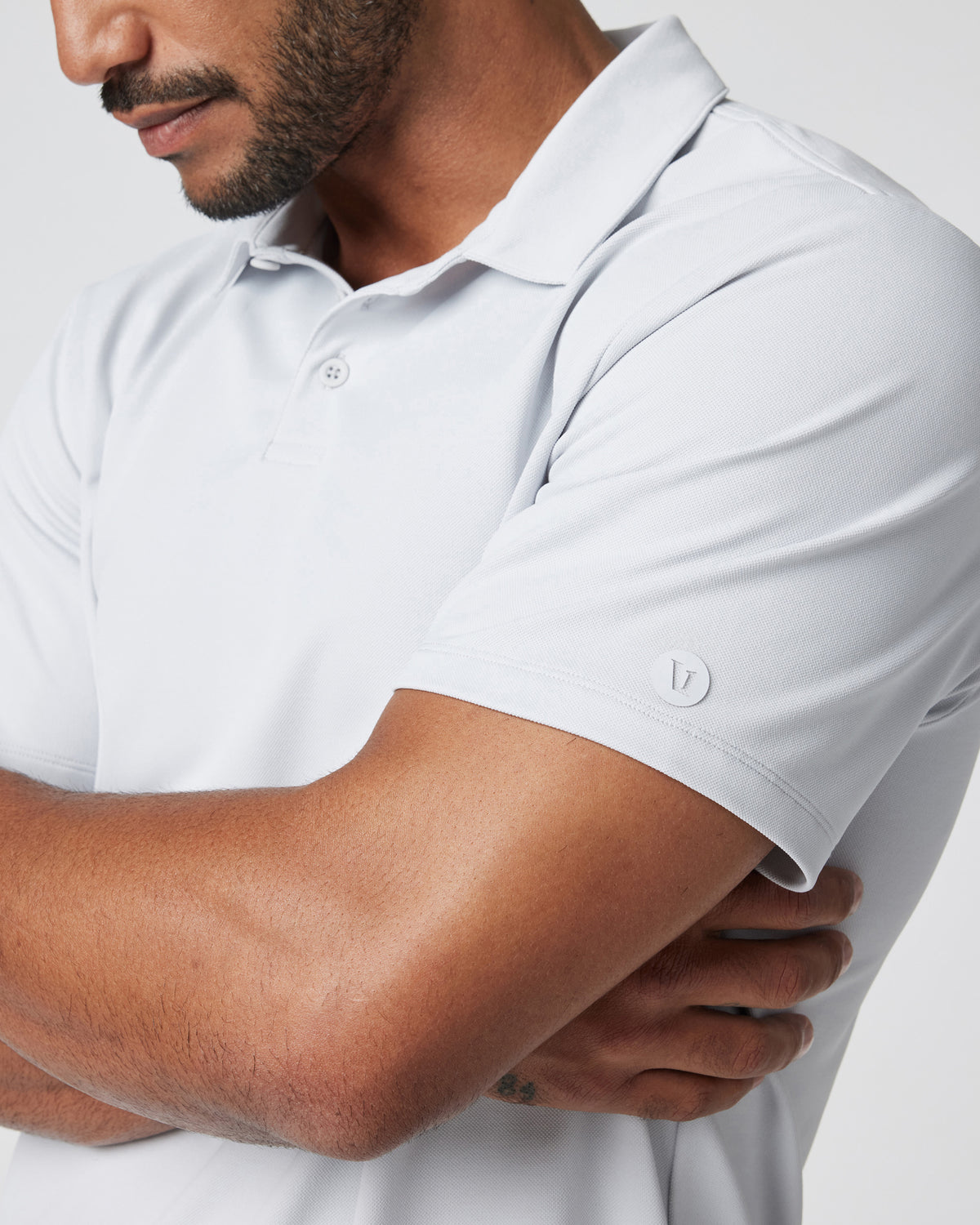 Gamepoint Polo Men's Frost Grey Tennis Polo - Image 2