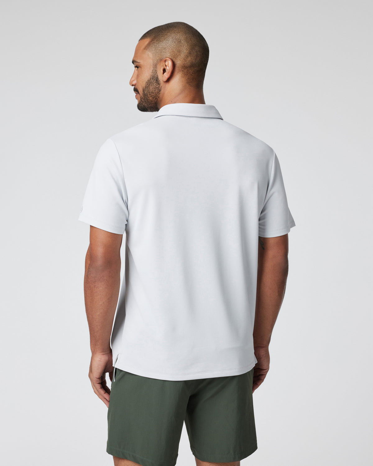 Gamepoint Polo Men's Frost Grey Tennis Polo - Image 3