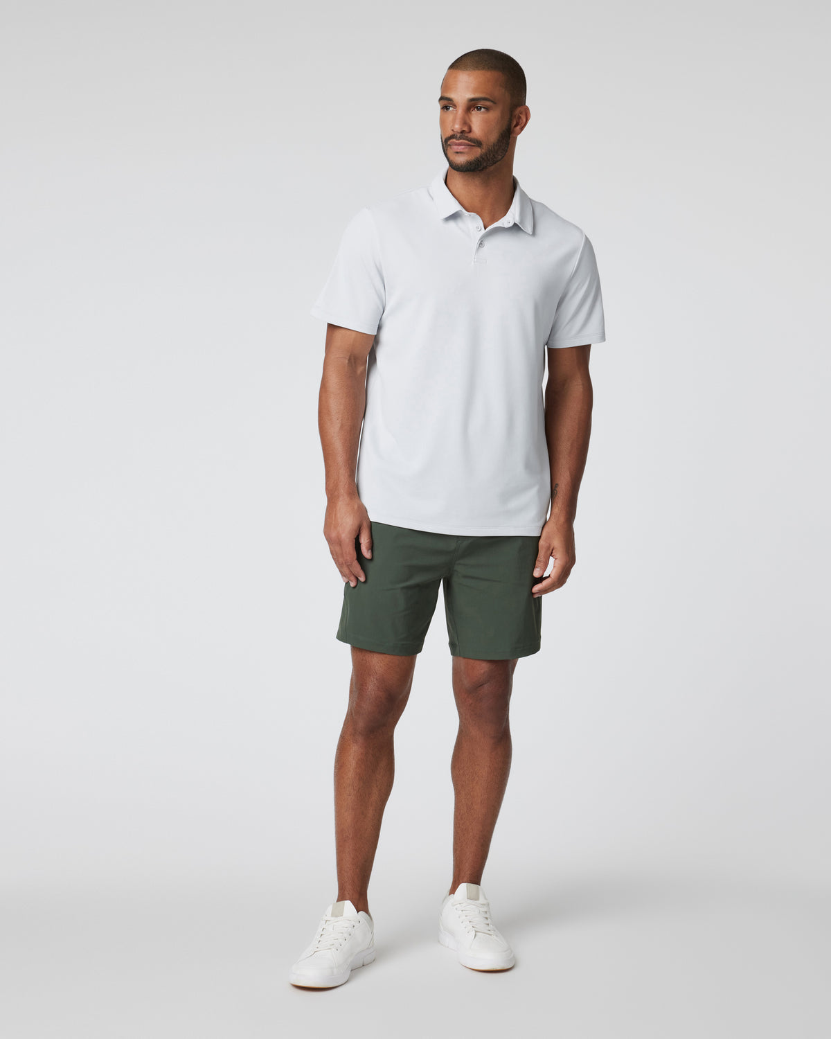 Gamepoint Polo Men's Frost Grey Tennis Polo - Image 4