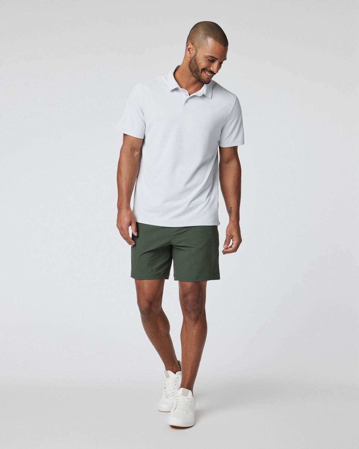 Gamepoint Polo Men's Frost Grey Tennis Polo - Image 5