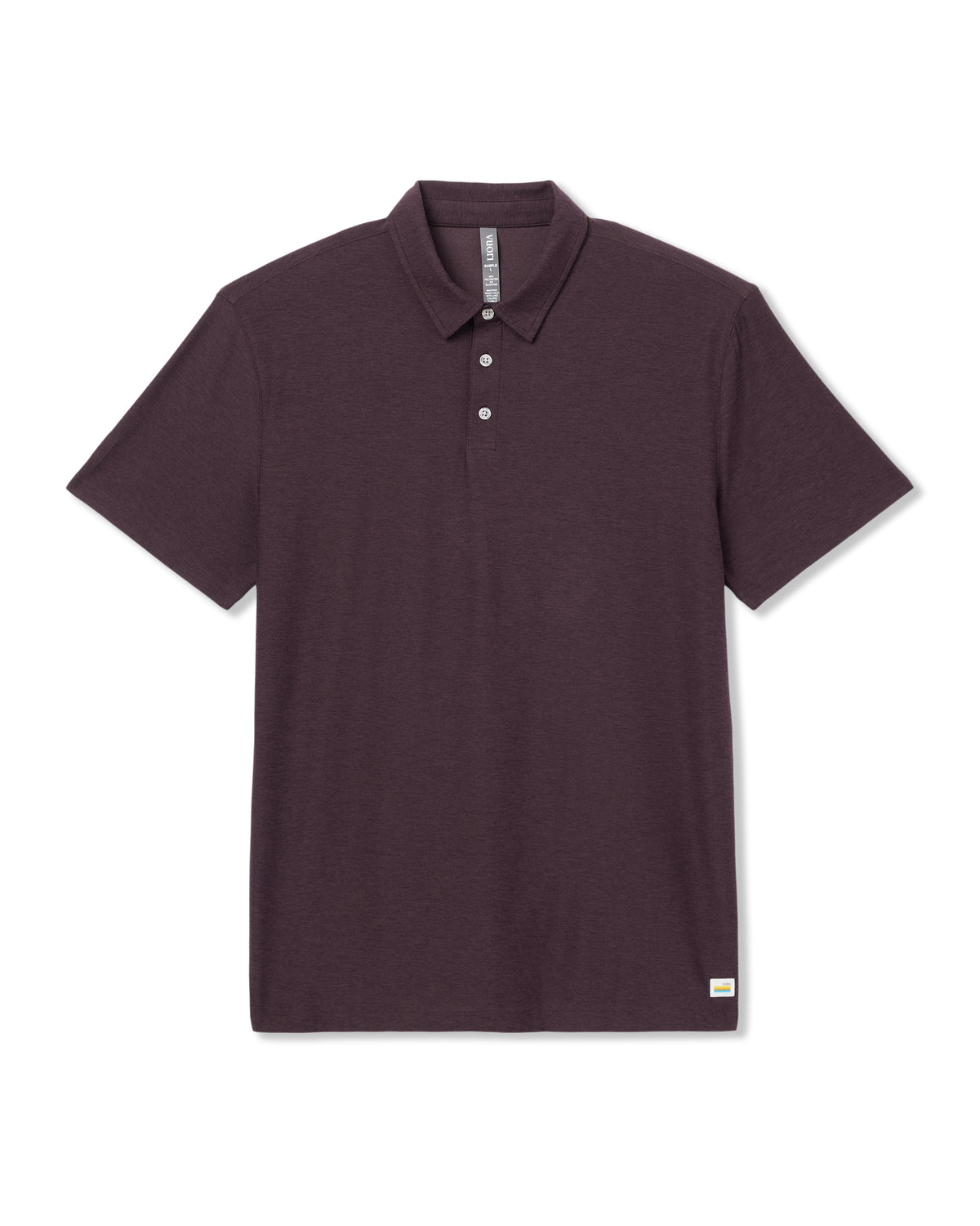 Strato Tech Polo Men's Raisin Heather Performance Shirt - Image 6