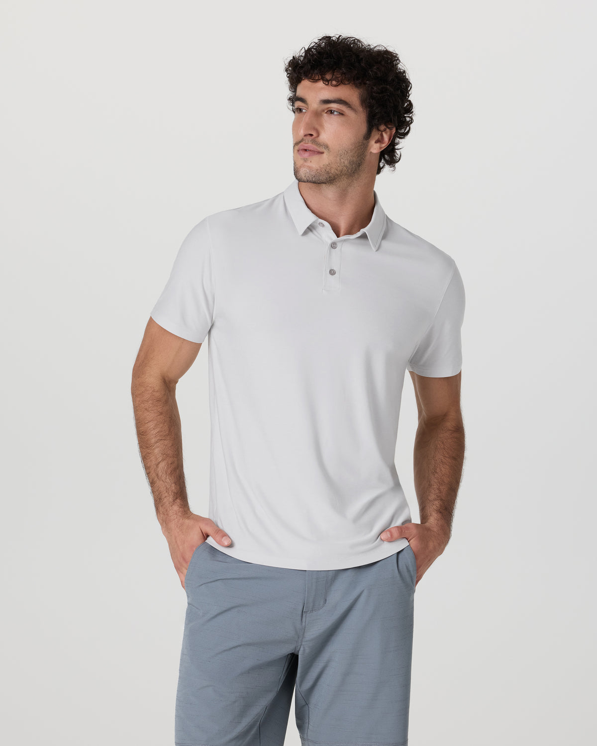 Strato Tech Polo Men's Frost Grey Heather Polo
