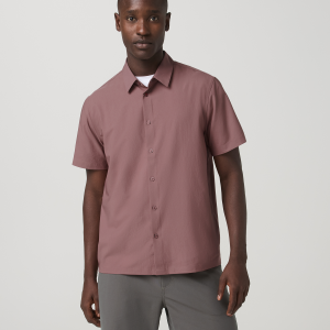 Short Sleeve Manhattan Button Down Men's Adobe Shirt